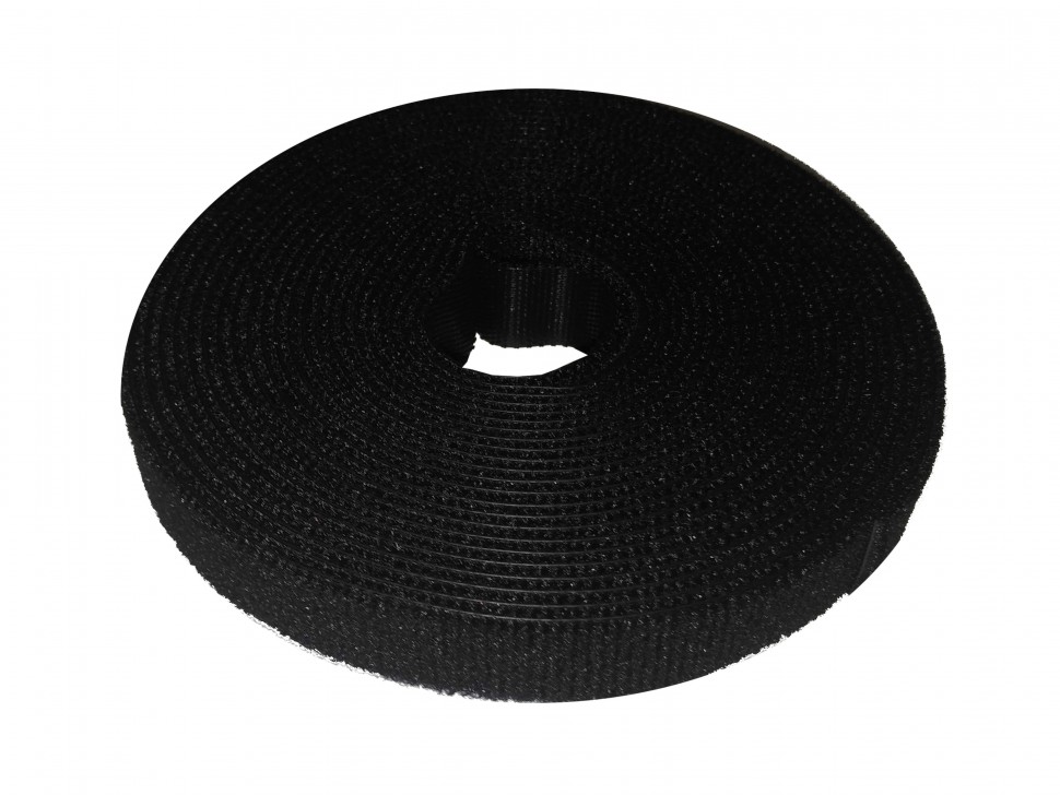 Лента-липучка многоразовая 14,5мм*5м,  черная, NETKO Optima