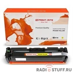 Картридж лазерный Print-Rite TFCA08YPU1J PR-054H YELLOW 054H Yellow желтый (2300стр.) для Canon LBP 621Cw/623Cdw/641Cw/643Cdw
