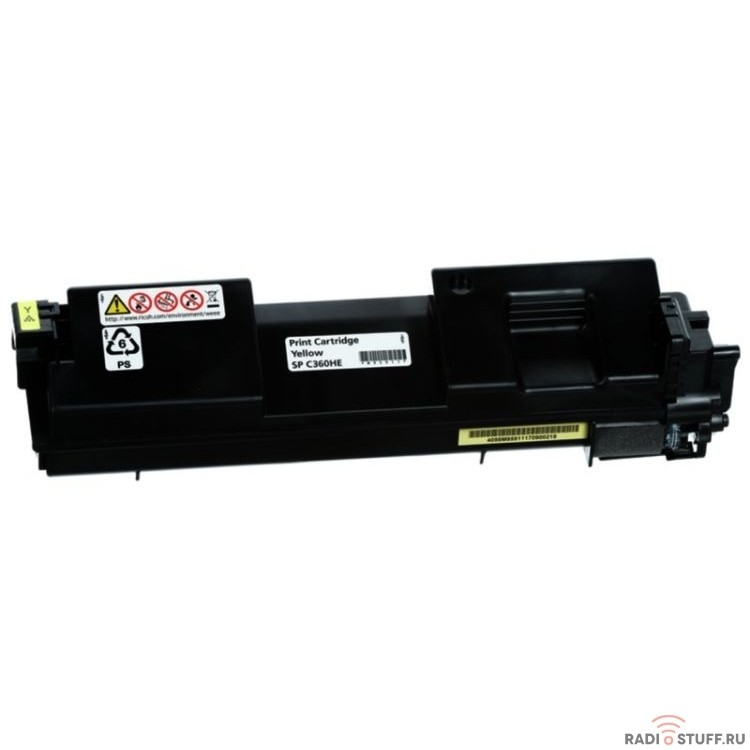 Ricoh Принт-картридж SP C360HE желтый SP C360DNw/SP C360SNw/SP C360SFNw/SP C361SFNw, (6000 страниц)(408187)