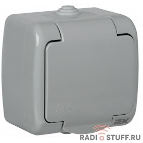 Iek ERA12-K03-16-54 РСш12-2-А Розетка 1-ая с з/к откр. уст. 16А IP54 AQUATIC