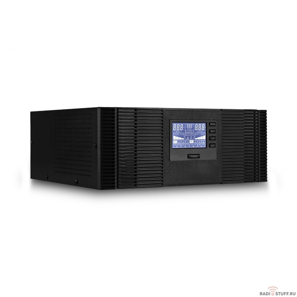 SVC Инвертор DI-800-F-LCD 800ВА/640Вт, Вход:12/220В, AVR в реж. ИБП: 203-238±5В, AVR в реж. инвертора:150-255±5В, Вых.:220±10В, 50Гц±0.5%, Внешние АКБ(не входят в комплект),LCD-дисплей, Напольный